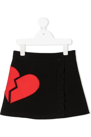 Msgm Falda corta con motivo de corazón roto