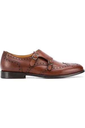 Scarosso Kate leather monk shoes