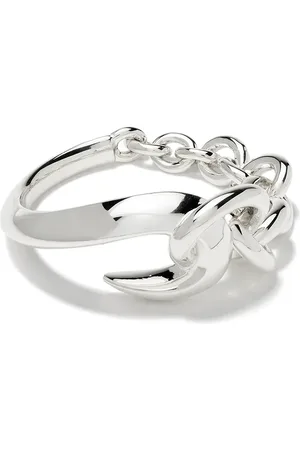 SHAUN LEANE Anillo con cadena y diseño de anzuelo