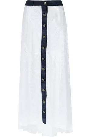 AMIR SLAMA Long lace skirt