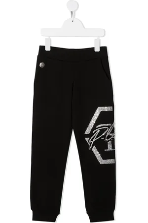 Philipp Plein Pants Hexagon con detalles