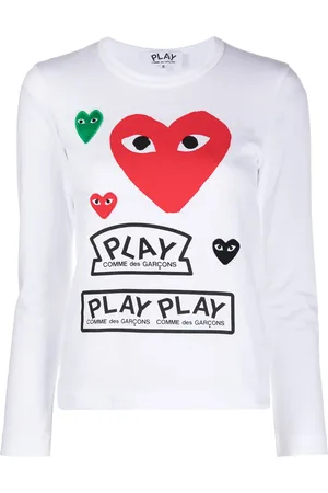 Comme des Garçons Playera manga larga con logo