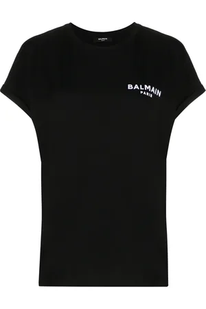 Balmain Playera con logo afelpado