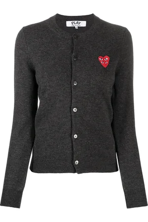 Comme des Garçons Cárdigan con parche de corazones