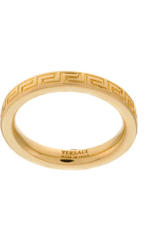 VERSACE Anillo con banda Greek Key