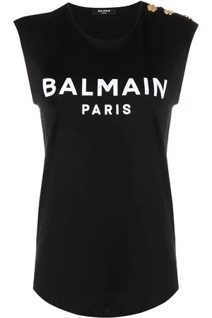 Balmain Playera con detalles de botones
