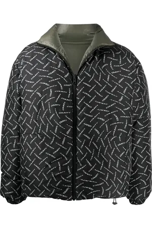 MARCELO BURLON Chamarra capitonada con logo