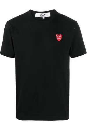 Comme des Garçons Playera con corazones bordados