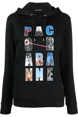 Paco rabanne Hoodie con logo estampado
