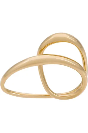 CHARLOTTE CHESNAIS Heart two-finger gold-plated ring