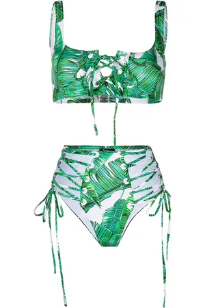Noire Swimwear Bikini bottoms con estampado Jungle