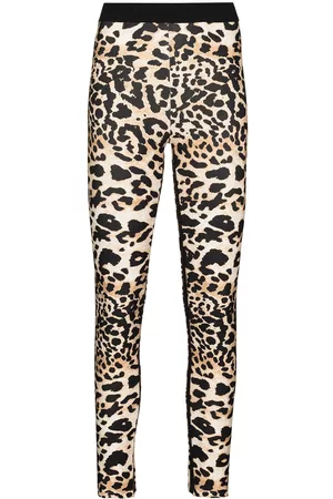 Paco rabanne Leggins deportivos con estampado de leopardo