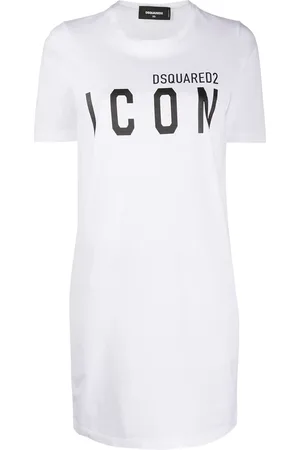Dsquared2 Vestido estilo playera manga larga