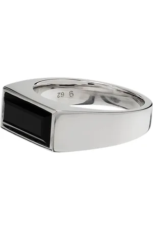 TOM WOOD Anillo Peaky en plata de ley 925 con ónix