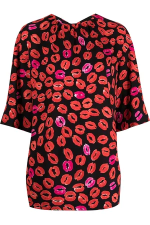 Marni Top con labios estampados