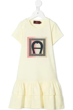 Aigner Vestido estilo playera con dobladillo caído