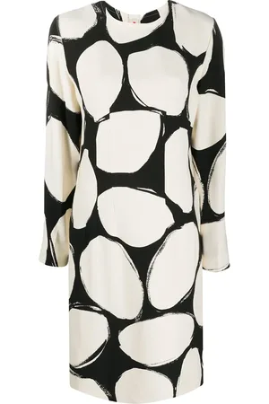 Marni Vestido recto con estampado de círculos