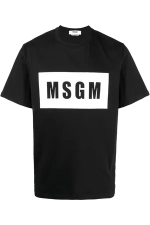 Msgm Playera con logo estampado