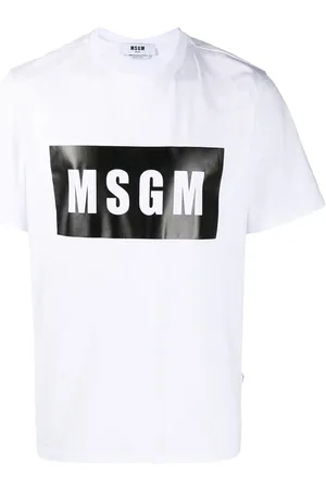 Msgm Playera con logo estampado