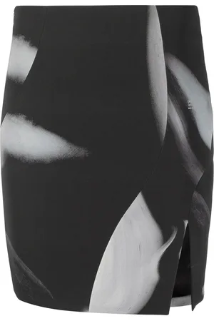 OFF-WHITE Falda corta con estampado abstracto