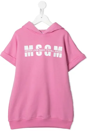 Msgm Vestido estilo sudadera con logo