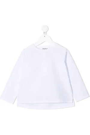 DOUUOD KIDS Playera tipo polo manga larga
