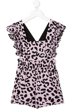 Wauw Capow by Bangbang Jumpsuit corto con estampado de leopardo