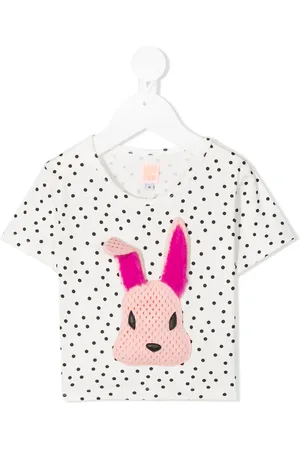 Wauw Capow by Bangbang Playera con bordado de conejo