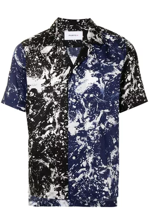 Ports V Camisa con estampado marmoleado