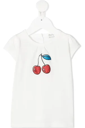 BONPOINT Playera con cerezas estampadas