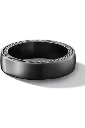 David Yurman Anillo de banda Streamline en plata de ley de 6mm