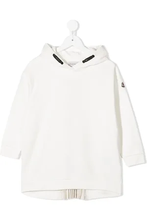 Moncler Vestido estilo sudadera con detalle plisado