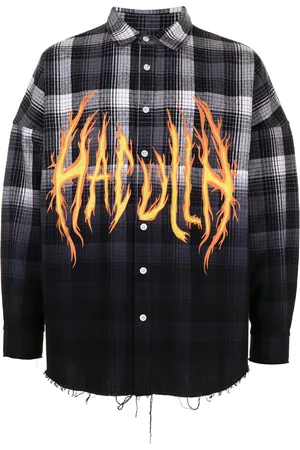 HACULLA Camisa con logo y motivo de llamas