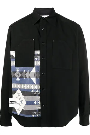 FACETASM Camisa tejida con motivo geométrico