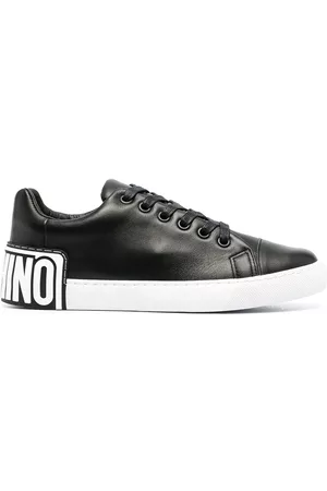 Moschino Tenis bajos con logo en el talón