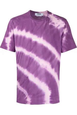 Msgm Playera con estampado tie-dye