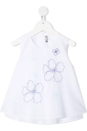 Il gufo Blusa con bordado floral