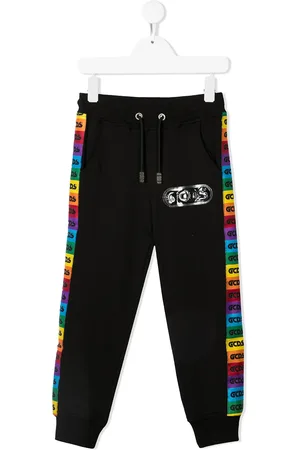GCDS Pants con franjas del logo