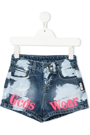 GCDS Shorts de mezclilla con diseño pintado