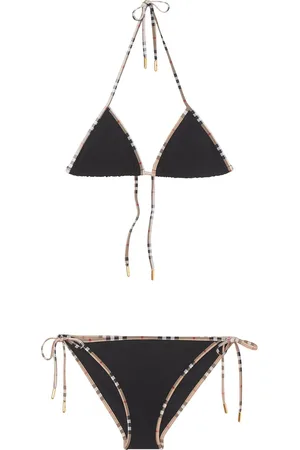 Burberry Bikini con ribete con motivo Vintage Check