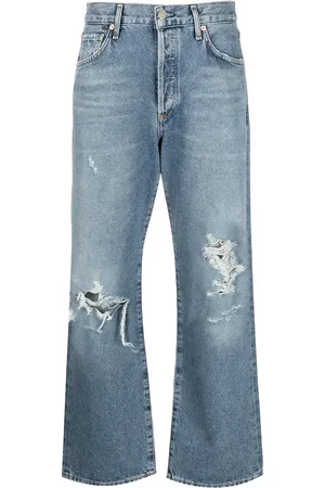 Citizens of Humanity Jeans capri con efecto envejecido