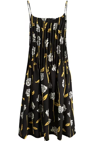 Opening Ceremony Vestido midi con estampado de rosas