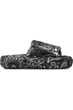 DUOltd Flip flops con plataforma y estampado de bandana