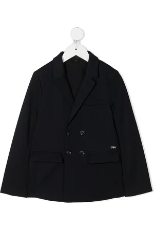 Emporio Armani Blazer con logo bordado