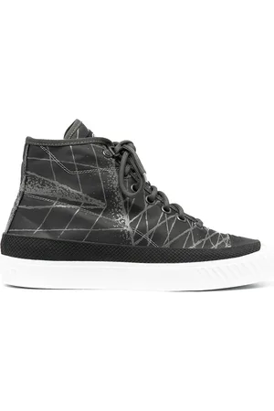 Stone Island Tenis altos con estampado abstracto
