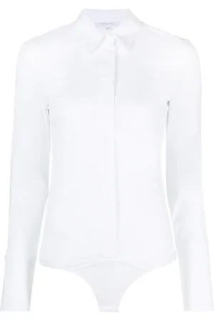 Patrizia Pepe Body estilo camisa de popelina