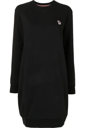 Paul Smith Vestido estilo sudadera con parche del logo