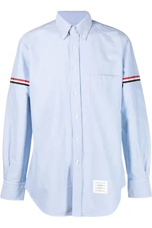 Thom Browne Camisa oxford en grosgrain