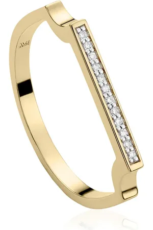 Monica Vinader Anillo Signature Thin Diamond