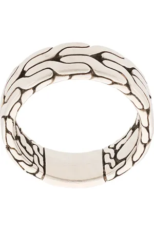 John Hardy Silver Classic Chain Band Ring